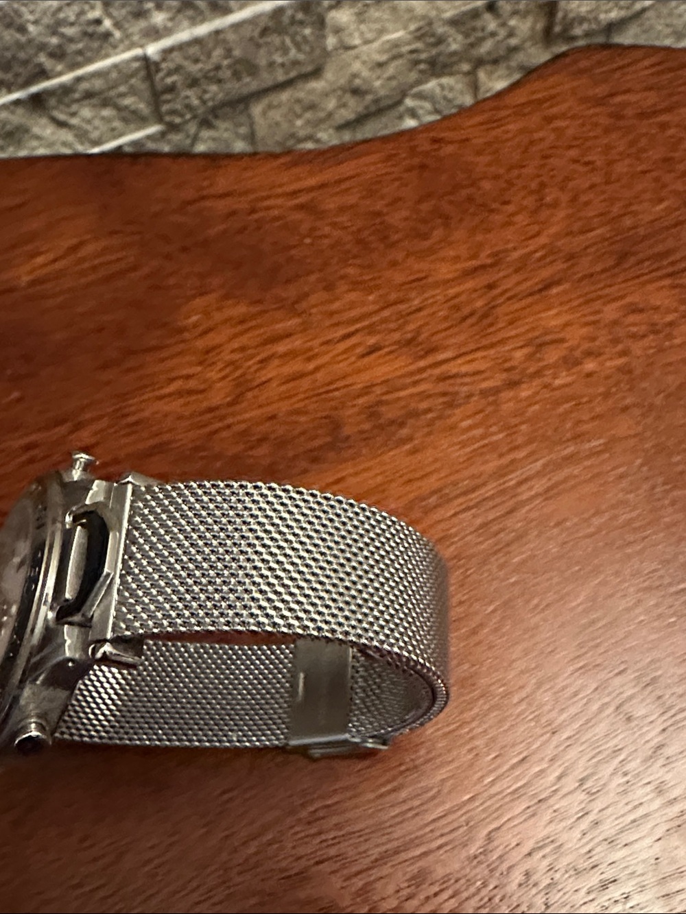 Skagen Men’s Silver Stainless Steel Mesh Watch - White Dial - Picture 5 of 12